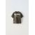 Zara Футболка с вырезом круглой горловины и короткими рукавами, Цвет: Коричневый, Размер: 1½ лет (86 см)