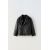 Zara Искусственная кожаная куртка байкера , Цвет: Черный, Размер: 5-6 лет (116 см)