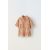 Zara Рубашка из текстильного хлопкового смесового материала в клетку , Цвет: Оранжевый, Размер: 1½ лет (86 см), изображение 5