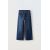 Zara Джинсы прямого кроя с регулируемой внутренней резинкой на поясе и застежкой на пуговицу спереди, Цвет: Синий, Размер: 6 лет (116 см)