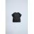 Zara Футболка с круглым вырезом и короткими воротниками с отворотами, застегивающаяся на пуговицу на плече, Цвет: Серый, Размер: 1-3 месяцев (62 см), изображение 2