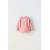 Zara Футболка с круглым вырезом и длинным рукавом, Цвет: Розовый, Размер: 3-6 месяцев (68 см), изображение 2