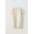 Zara Платье из вязаного материала с круглым вырезом и короткими рукавами, Цвет: Бежевый, Размер: 6-7 лет (120 см), изображение 3