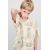Zara Рубашка из смесовой ткани с принтом , Цвет: Бежевый, Размер: 6-7 лет (120 см), изображение 4