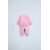 Zara Двухчастный костюм "plain plush" из кофты и брюк , Цвет: Розовый, Размер: 1-3 месяцев (62 см), изображение 2