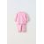 Zara Двухчастный костюм "plain plush" из кофты и брюк , Цвет: Розовый, Размер: 1-3 месяцев (62 см), изображение 5