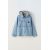 Zara Рубашка с капюшоном из контрастного денима , Цвет: Синий, Размер: 6-7 лет (120 см), изображение 2