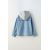 Zara Рубашка с капюшоном из контрастного денима , Цвет: Синий, Размер: 6-7 лет (120 см), изображение 4