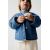 Zara Куртка с эффектом денима и стежкой , Цвет: Синий, Размер: 3-6 месяцев (68 см), изображение 2