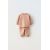 Zara Двойной костюм из кофты с длинным рукавом и брюк, Цвет: Розовый, Размер: 1-3 месяцев (62 см)