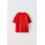 Zara Футболка с круглым вырезом горловины, короткими рукавами и надписью на груди, Цвет: Красный, Размер: 6-7 лет (120 см), изображение 2