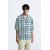Zara рубашка в клетку с вырезом CHECK PRINT SHIRT, Цвет: Синий, Размер: S (US S), изображение 2