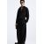 Zara широкие брюки из текстиля ленселль, Цвет: Черный, Размер: XL, изображение 5