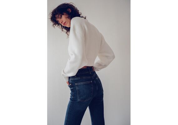 Zara   z1975 flared high-waist jeans , Цвет: Синий, Размер: 34, изображение 2