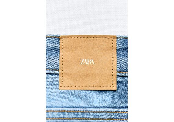 Zara   z1975 skinny mid-rise basic jeans , Цвет: Синий, Размер: 32, изображение 11