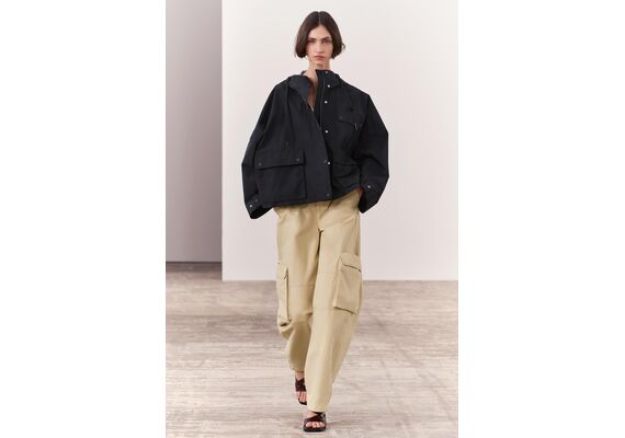 Zara Брюки коллекции zw collection cargo trousers , Цвет: Коричневый, Размер: XS