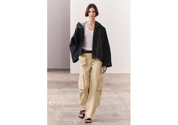 Zara Брюки коллекции zw collection cargo trousers , Цвет: Коричневый, Размер: XS, изображение 3