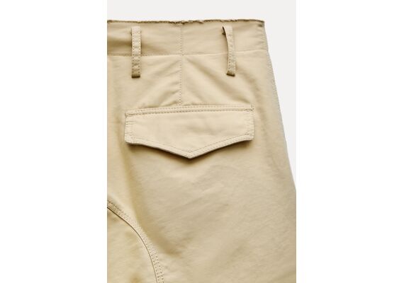 Zara Брюки коллекции zw collection cargo trousers , Цвет: Коричневый, Размер: XS, изображение 10