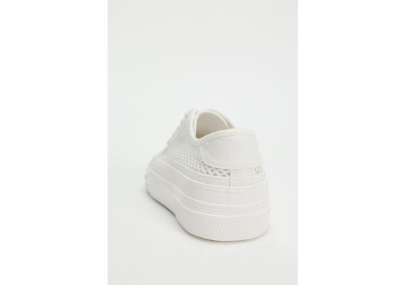 Zara   mesh trainers , Цвет: Белый, Размер: 41, изображение 4