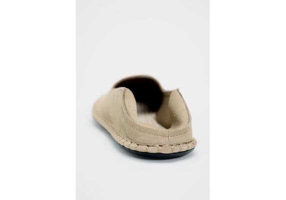 Zara  split suede flat shoes , Цвет: Бежевый, Размер: 38, изображение 5