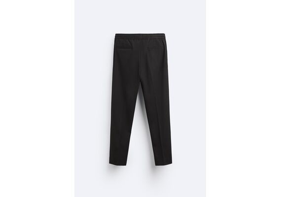 Zara Тренировочные брюки с поясом "comfort fit jogger". , Цвет: Черный, Размер: S, изображение 7