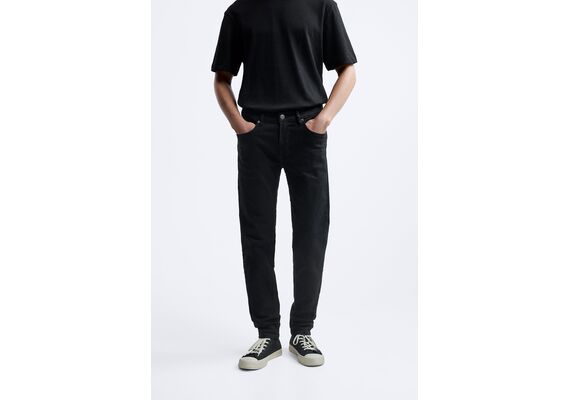 Zara Узкие джинсы slim fit , Цвет: Черный, Размер: EU 44 (US 34)