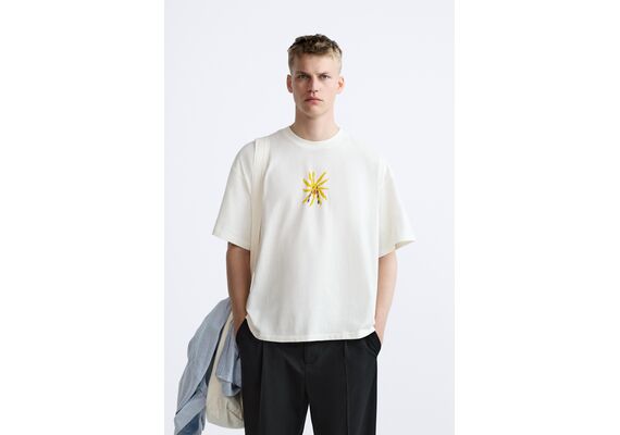 Zara Футболка sun t-shirt x pepo moreno , Цвет: Белый, Размер: S (US S), изображение 2