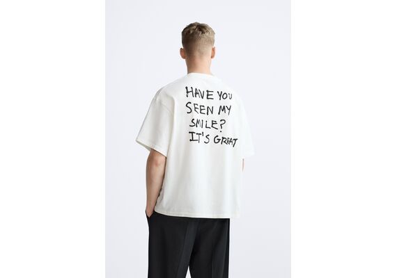 Zara Футболка sun t-shirt x pepo moreno , Цвет: Белый, Размер: S (US S), изображение 3