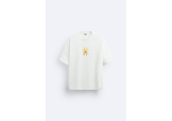 Zara Футболка sun t-shirt x pepo moreno , Цвет: Белый, Размер: S (US S), изображение 7