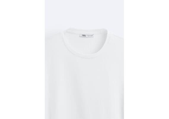 Zara Футболка slim fit long sleeve , Цвет: Белый, Размер: XXXL (US XXXL), изображение 9