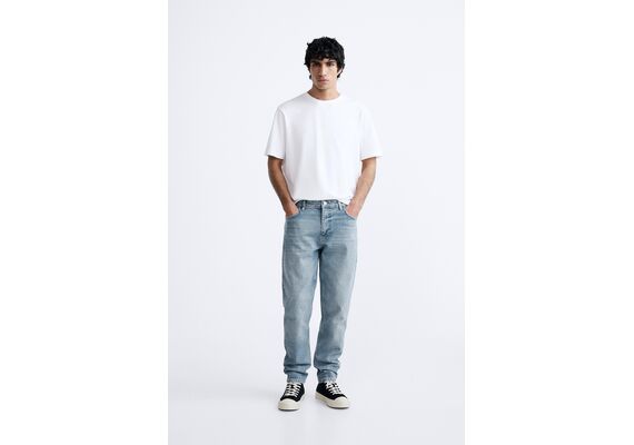 Zara   slim-fit comfort jeans , Цвет: Синий, Размер: EU 38 (US 30)