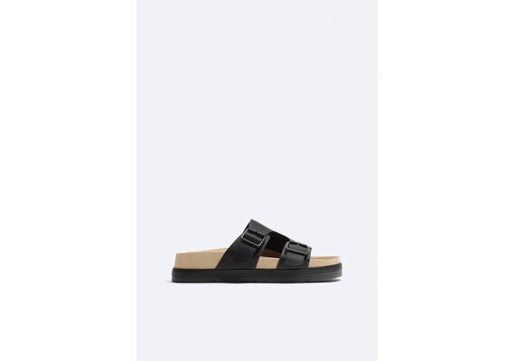 Zara   double-strap sandals , Цвет: Черный, Размер: 39