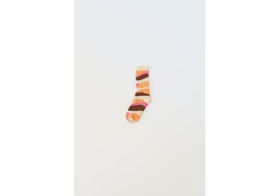 Zara   коллекция горных лыжных носков wavy thermal socks , Цвет: Розовый, Размер: 12-24 месяцев (20-22 см)