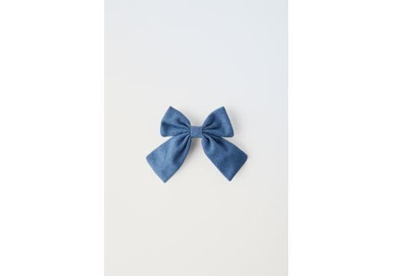 Zara   denim hair clip with bow 