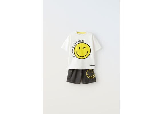 Zara Двухцветный комплект для детей от 6 до 14 лет из коллекции smileyworld ® happy collection, Цвет: Черный, Размер: 6-7 лет (120 см)