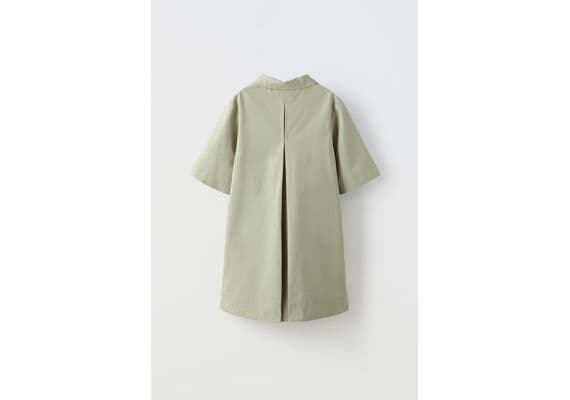 Zara Платье true neutrals с карманами , Цвет: Зеленый, Размер: 6 лет (116 см), изображение 6