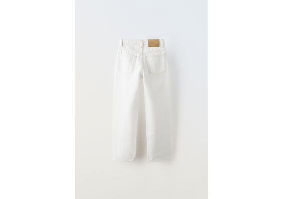 Zara Широкие джинсы true neutrals , Цвет: Белый, Размер: 13-14 лет (164 см), изображение 5