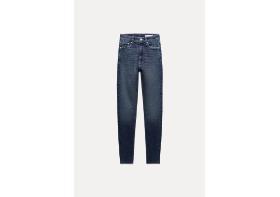 Zara   zw ‘80s skinny mid-rise jeans , Цвет: Синий, Размер: 32, изображение 2