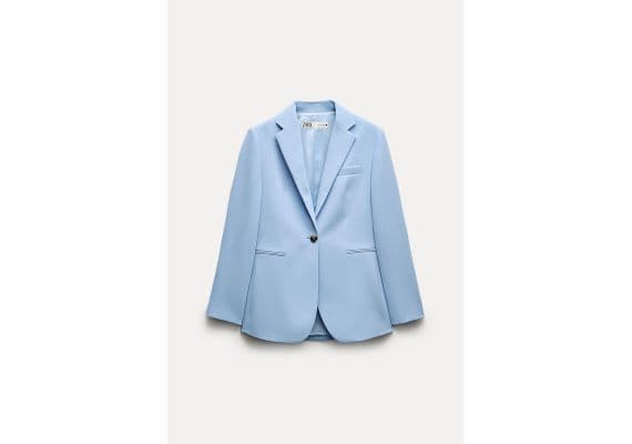 Zara   zw collection wool straight blazer , Цвет: Синий, Размер: XL, изображение 7