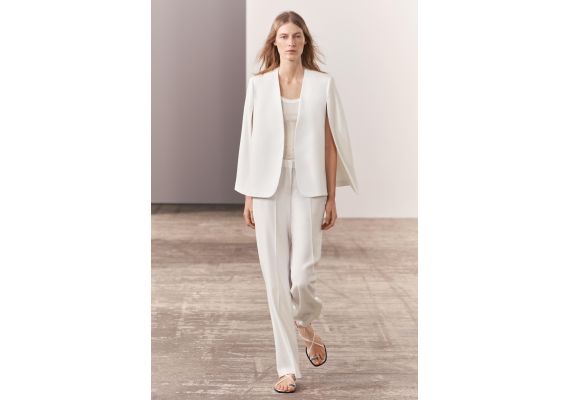 Zara   коллекции zw collection cape blazer , Цвет: Бежевый, Размер: XS