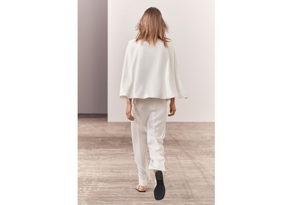 Zara   коллекции zw collection cape blazer , Цвет: Бежевый, Размер: XS, изображение 5