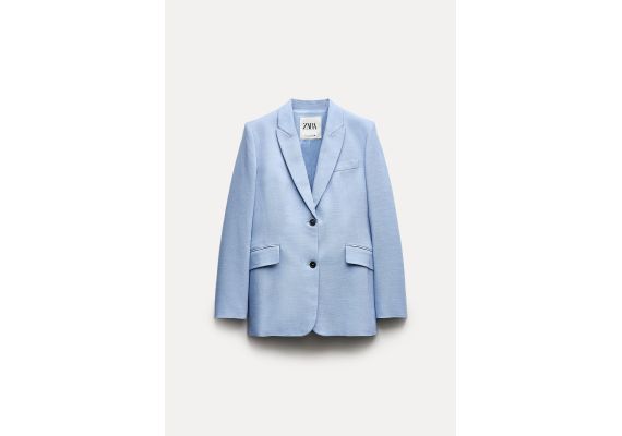 Zara Коллекция zw fitted buttoned blazer , Цвет: Синий, Размер: S, изображение 5