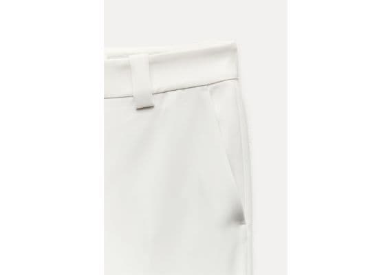 Zara   zw collection flared trousers , Цвет: Бежевый, Размер: XS, изображение 7