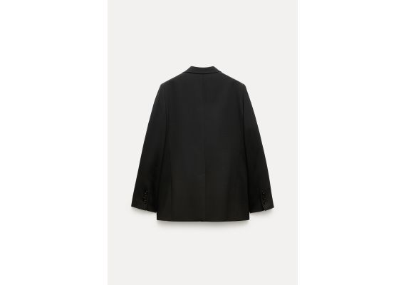 Zara   zw collection oversize wool blend blazer , Цвет: Черный, Размер: XS, изображение 5