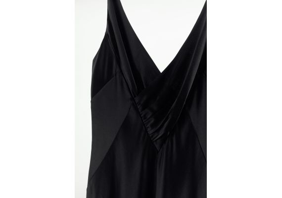 Zara   crossover slip dress , Цвет: Черный, Размер: M, изображение 6