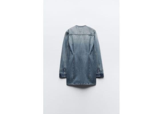 Zara Платье trf denim dress , Цвет: Синий, Размер: XS, изображение 7