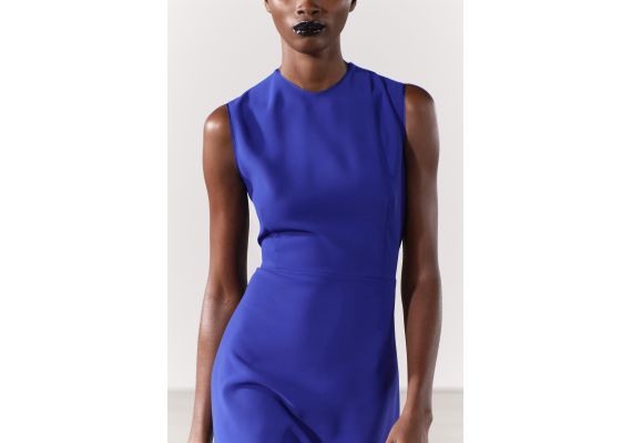 Zara   zw collection midi dress , Цвет: Синий, Размер: XS, изображение 4