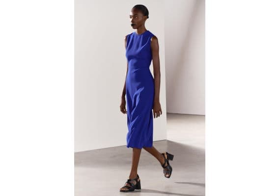 Zara   zw collection midi dress , Цвет: Синий, Размер: XS, изображение 5