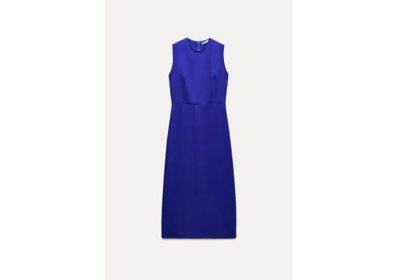 Zara   zw collection midi dress , Цвет: Синий, Размер: XS, изображение 6