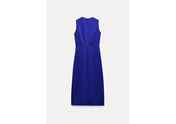 Zara   zw collection midi dress , Цвет: Синий, Размер: XS, изображение 7